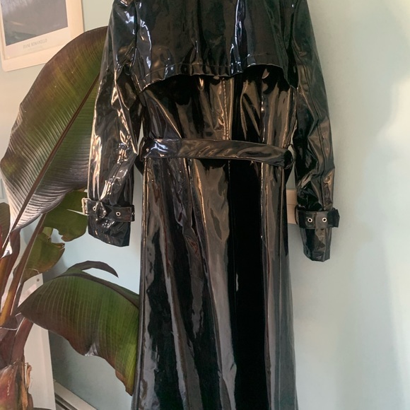 Limited edition Cardi B for Fashion Nova black Trench coat SOLD OUT size MEDIUM - Picture 3 of 16